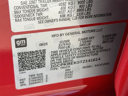 New 2026 Chevrolet Silverado 1500 Custom w/ LPO, Dark Essentials Package image 24