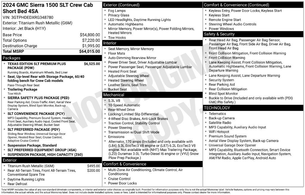 Used 2024 GMC Sierra 1500 SLT RWD image 38