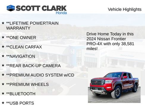 Used 2024 Nissan Frontier PRO-4X w/ Off-Road Protection Package image 12