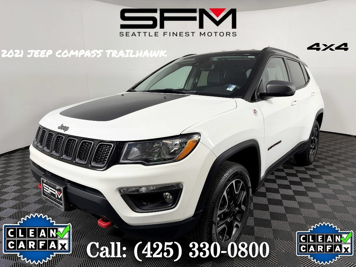 Used 2021 Jeep Compass Trailhawk AWD/4WD image 1