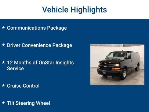 New 2025 Chevrolet Express 2500 w/ Communications Package image 3