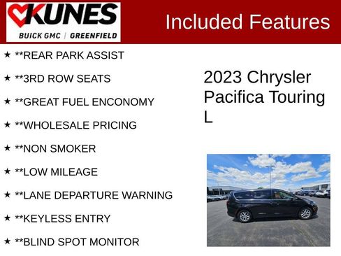 Used 2023 Chrysler Pacifica Touring-L FWD image 3
