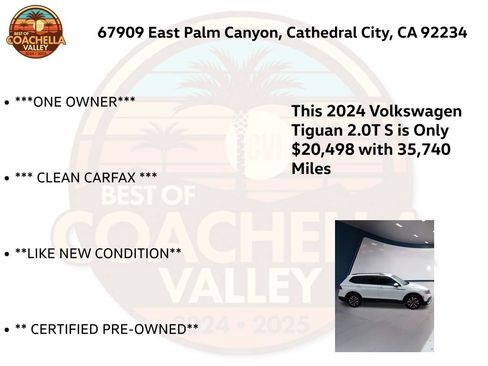 Certified 2024 Volkswagen Tiguan S FWD image 5