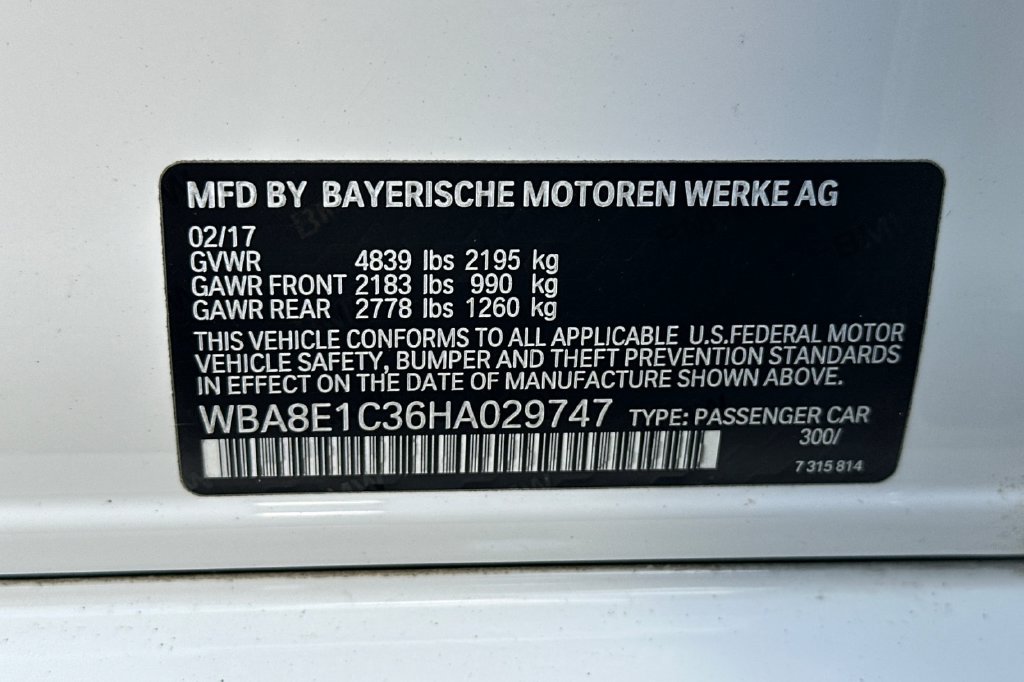 Used 2017 BMW 330e RWD image 34