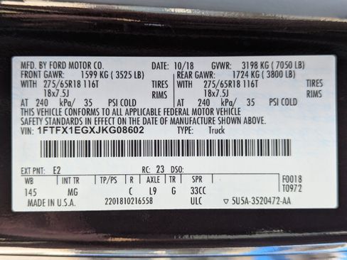 Used 2018 Ford F150 XLT w/ Equipment Group 302A Luxury image 49