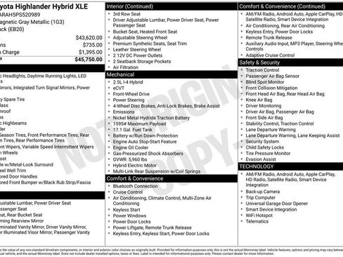 Used 2023 Toyota Highlander XLE FWD image 3