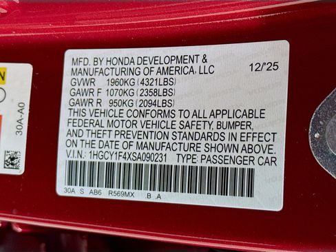 New 2025 Honda Accord SE image 37