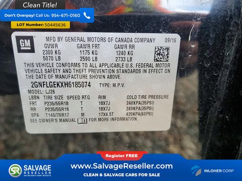 Used 2017 Chevrolet Equinox Premier AWD/4WD image 16