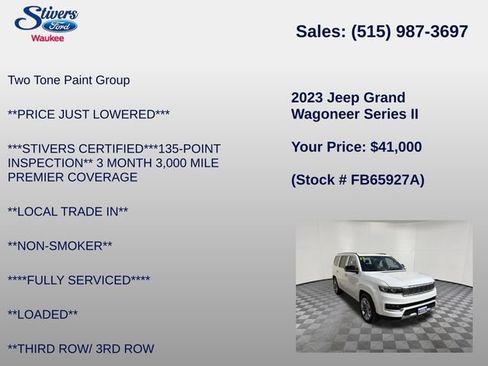 Used 2023 Jeep Grand Wagoneer Series II AWD/4WD image 8