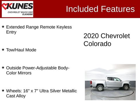 Used 2020 Chevrolet Colorado W/T w/ WT Convenience Package image 3