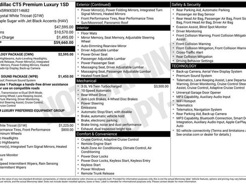 Used 2025 Cadillac CT5 Premium Luxury w/ Technology Package RWD image 30