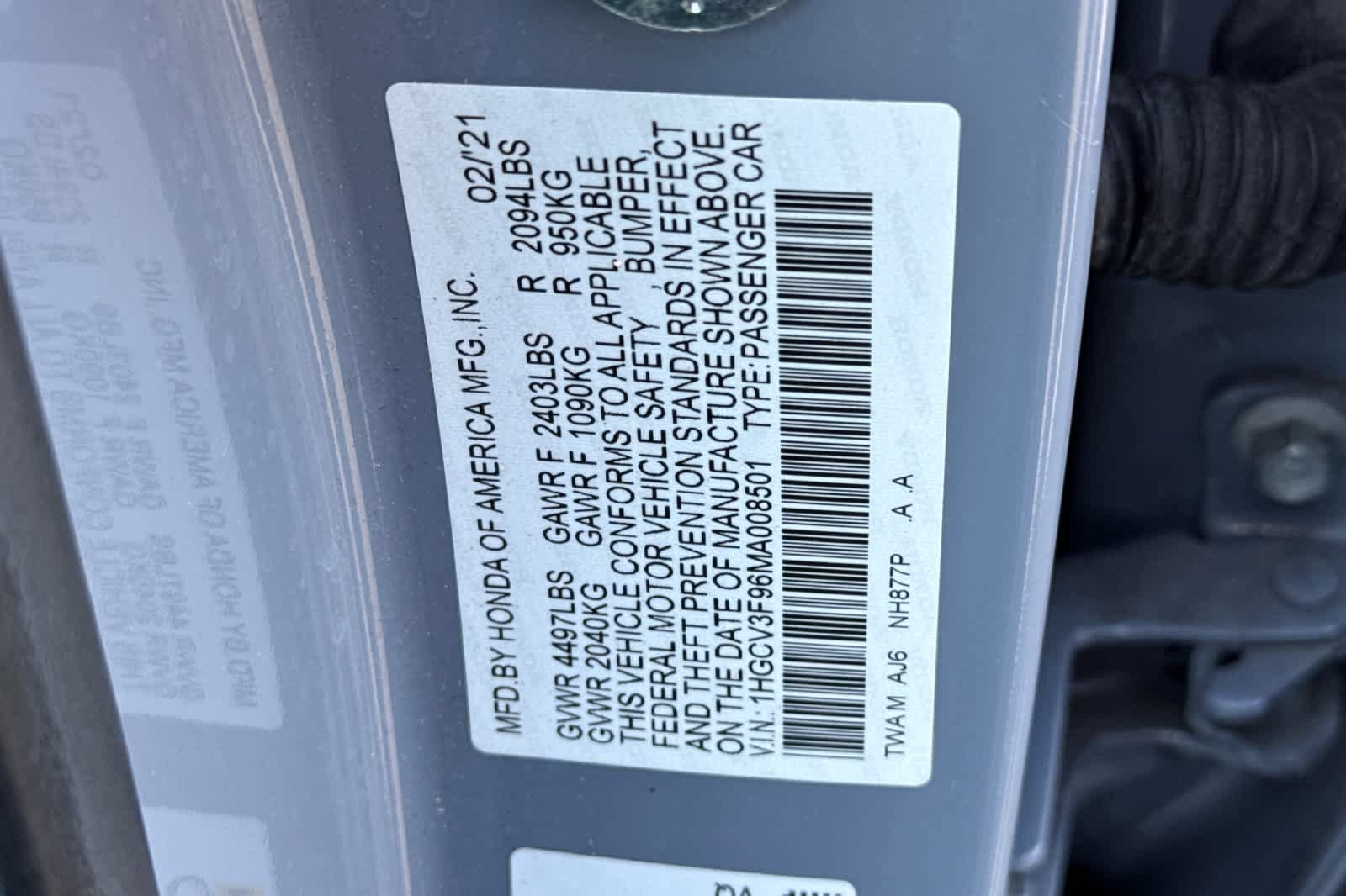Used 2021 Honda Accord Touring image 27