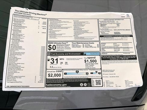 New 2026 BMW 330i Sedan w/ M Sport Package RWD image 19