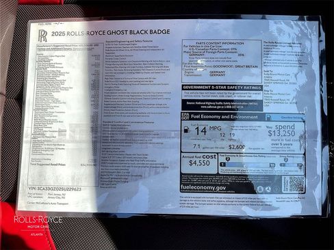 New 2025 Rolls-Royce Ghost Black Badge image 12