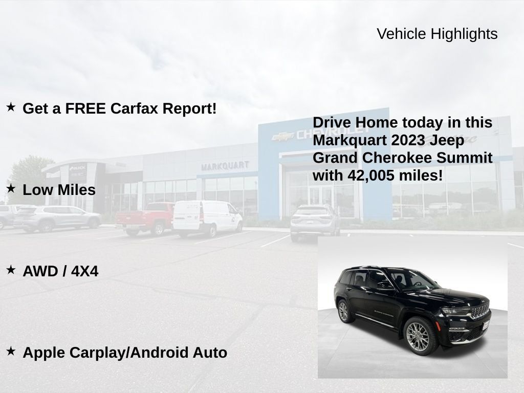 Used 2023 Jeep Grand Cherokee Summit AWD/4WD image 8