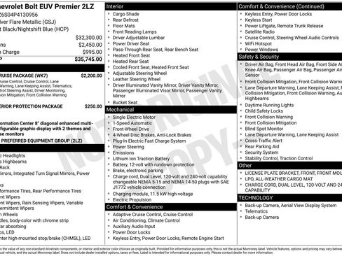Used 2023 Chevrolet Bolt EUV Premier w/ Super Cruise Package image 40
