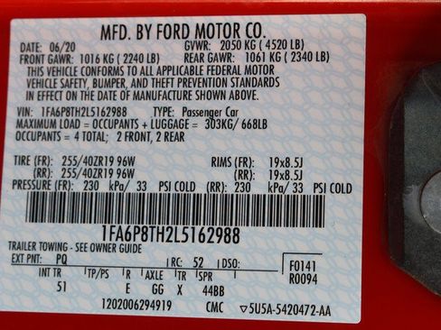 Used 2020 Ford Mustang Premium w/ Equipment Group 201A image 33