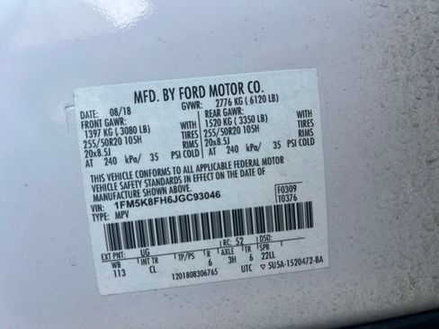 Used 2018 Ford Explorer Limited AWD/4WD image 4