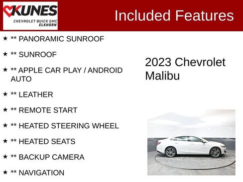 Used 2023 Chevrolet Malibu LT w/ Driver Confidence Package image 2