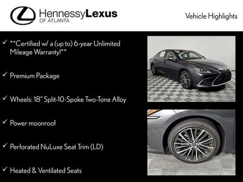 Used 2025 Lexus ES 350 w/ Premium Package FWD image 12