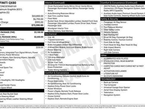 Used 2014 INFINITI QX80 4WD w/ Theater Package image 3