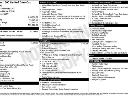 Used 2017 RAM 1500 Limited image 2