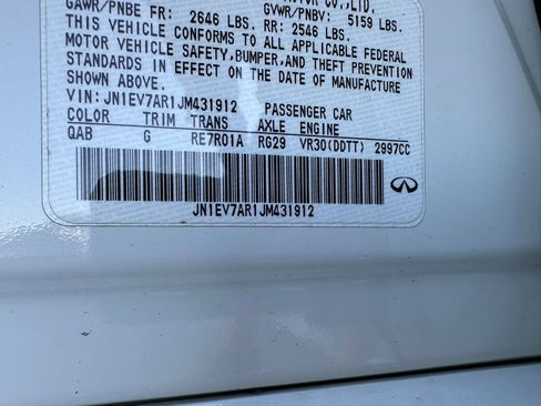 Used 2018 INFINITI Q50 Luxe w/ Essential Package (3.0T Luxe) image 16