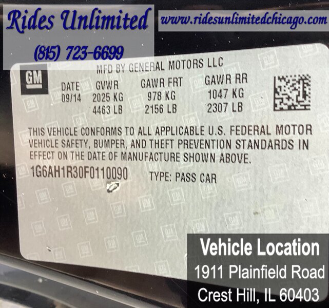 Used 2015 Cadillac ATS Luxury w/ Safety and Security Package AWD/4WD image 12