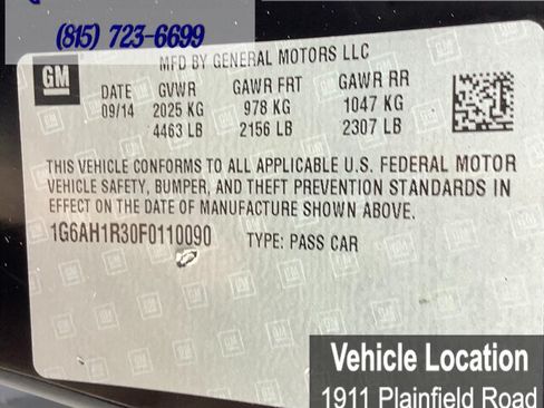 Used 2015 Cadillac ATS Luxury w/ Safety and Security Package AWD/4WD image 12