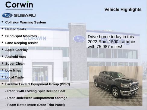 Used 2022 RAM 1500 Laramie AWD/4WD image 6