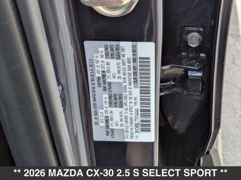 New 2026 MAZDA CX-30 AWD 2.5 S w/ Select Sport Pkg image 15