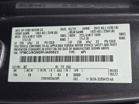 Used 2024 Ford Escape Active AWD/4WD image 33