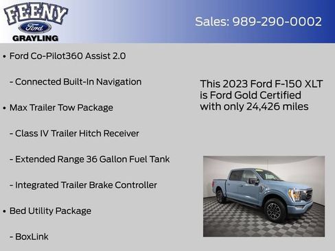 Used 2023 Ford F150 XLT w/ Equipment Group 302A High AWD/4WD image 24
