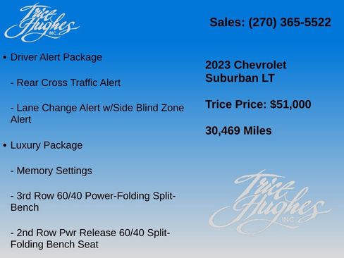 Used 2023 Chevrolet Suburban LT w/ Luxury Package AWD/4WD image 7