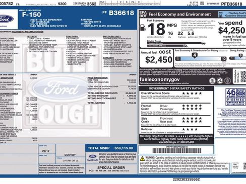 Used 2023 Ford F150 XLT w/ Equipment Group 301A Mid AWD/4WD image 3