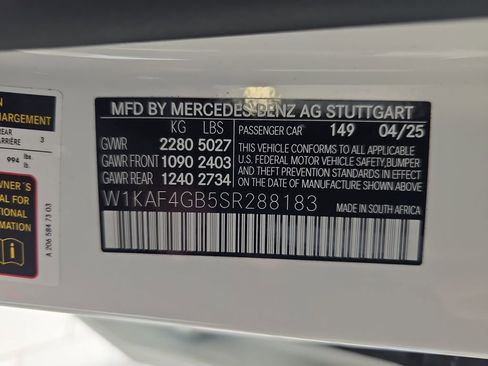 Certified 2025 Mercedes-Benz C 300 Sedan image 42