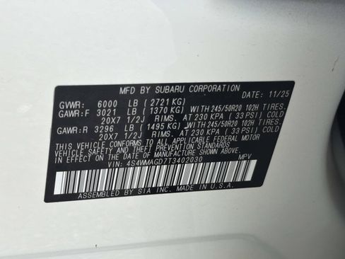 Certified 2026 Subaru Ascent Limited AWD/4WD image 35