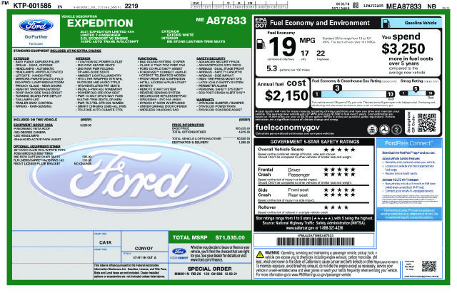 Used 2021 Ford Expedition Limited AWD/4WD image 34