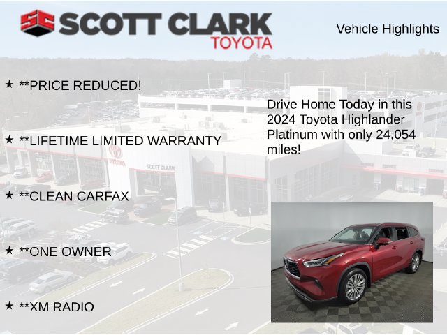 Used 2024 Toyota Highlander Platinum FWD image 12
