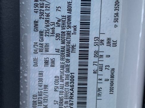 Used 2024 Ford Transit 250 T-250 130 Low Rf 9070 GVWR RW w/ Exterior Upgrade Package image 32