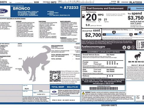 Used 2024 Ford Bronco Outer Banks AWD/4WD image 10