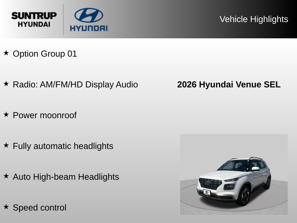 Used 2026 Hyundai Venue SEL FWD image 8