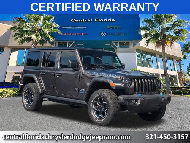 Certified 2023 Jeep Wrangler Unlimited Rubicon 4xe w/ Safety Group AWD/4WD image 1