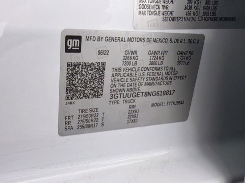 Used 2022 GMC Sierra 1500 Denali AWD/4WD image 18