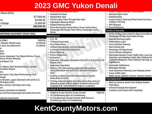 Used 2023 GMC Yukon Denali AWD/4WD image 1