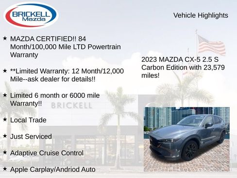 Used 2023 MAZDA CX-5 Carbon Edition AWD/4WD image 16