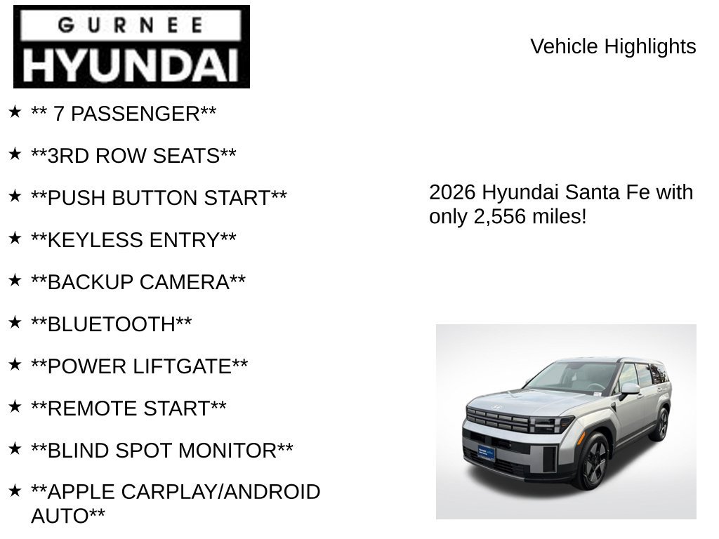 Used 2026 Hyundai Santa Fe SE AWD/4WD image 7