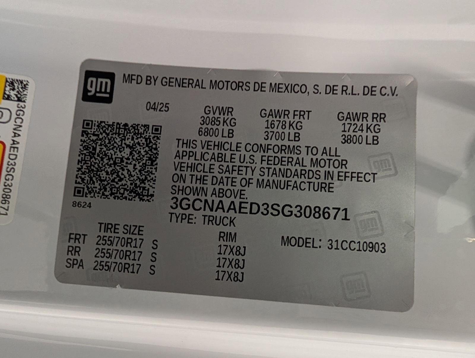Certified 2025 Chevrolet Silverado 1500 W/T RWD image 24