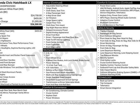 Certified 2023 Honda Civic LX image 3
