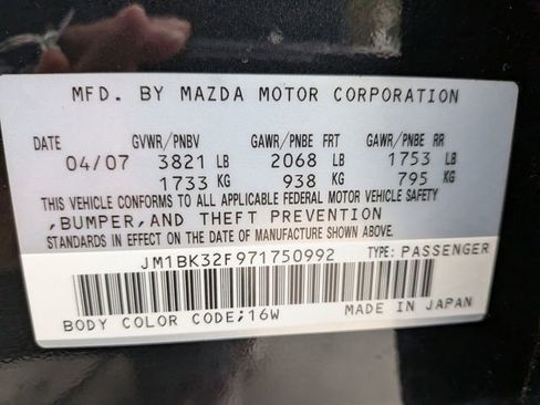 Used 2007 MAZDA MAZDA3 i Touring FWD image 27